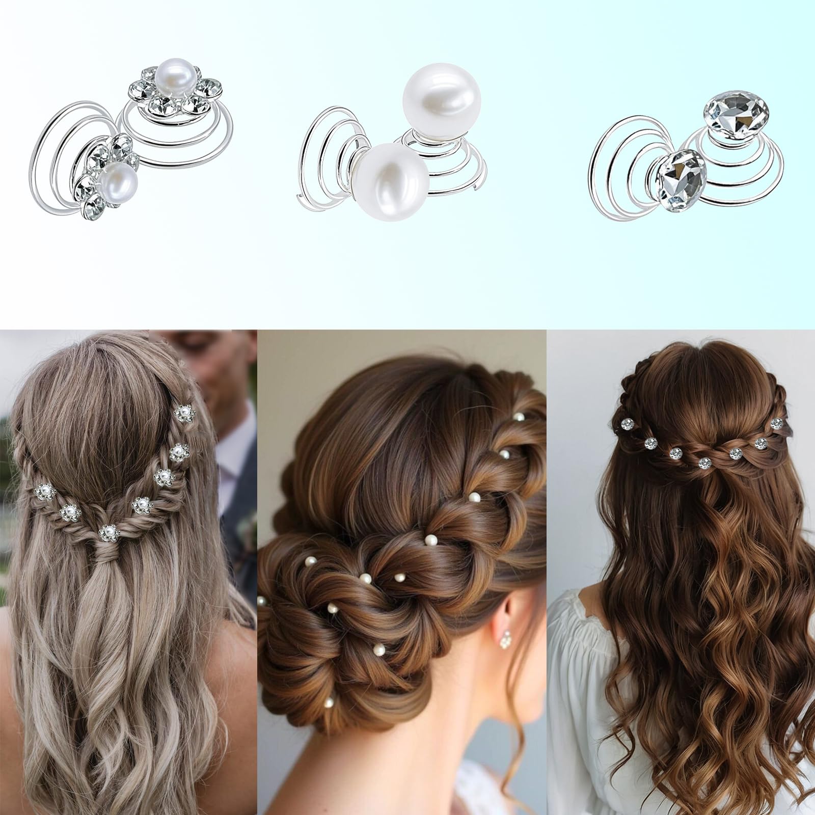 Accesorios Mulzile para fiesta con cristal, brillo para evento especial.