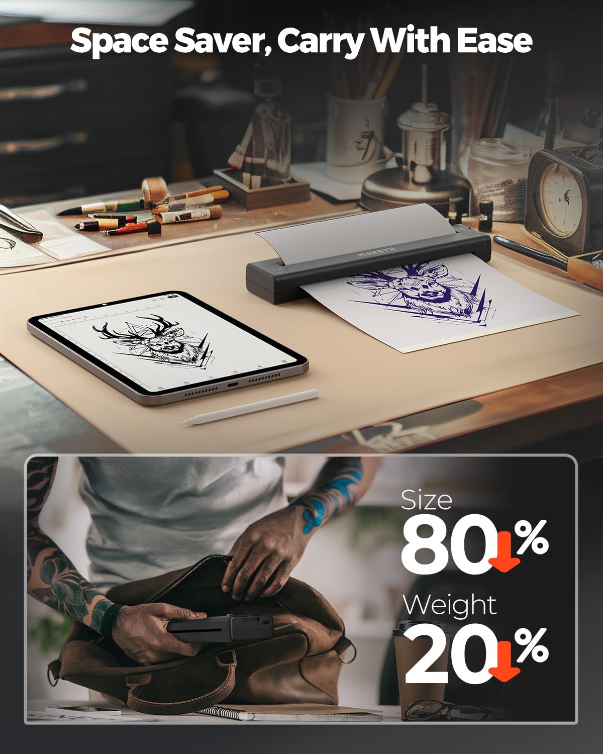 MUNBYN ITP05 bibliothèque de designs prêts à imprimer.