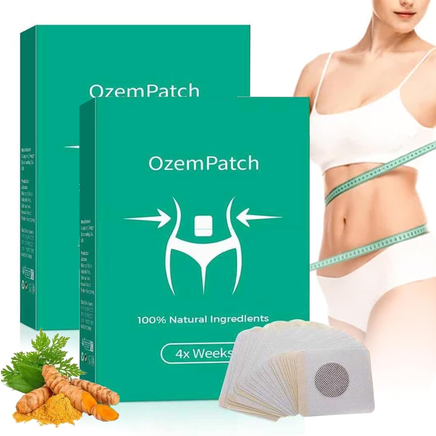 Parche MUPUFU Rejuvacare Ozem para uso en todo el cuerpo, cómodo y discreto.