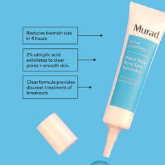 Aplicador de gel transparente de Murad para tratamiento puntual de imperfecciones.
