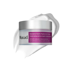 Murad crema facial hidro-hialuronica, bote-frente: hidratación profunda para piel seca.