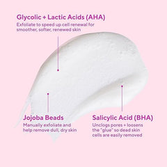 Murad limpiador exfoliante aplicación suave en la piel para un uso cómodo.
