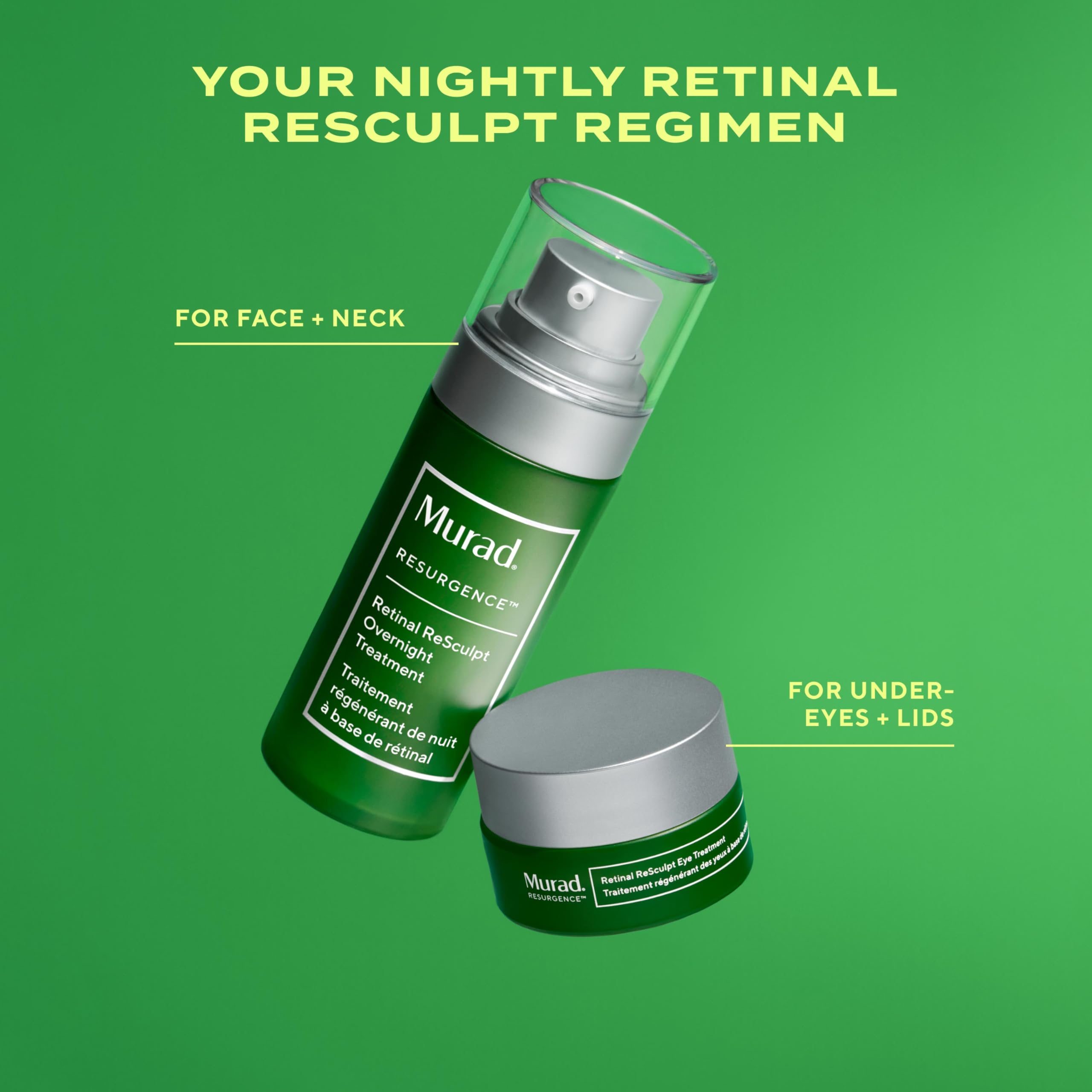 Murad Retinal ReSculpt: palma mostrando la textura suave del serum.