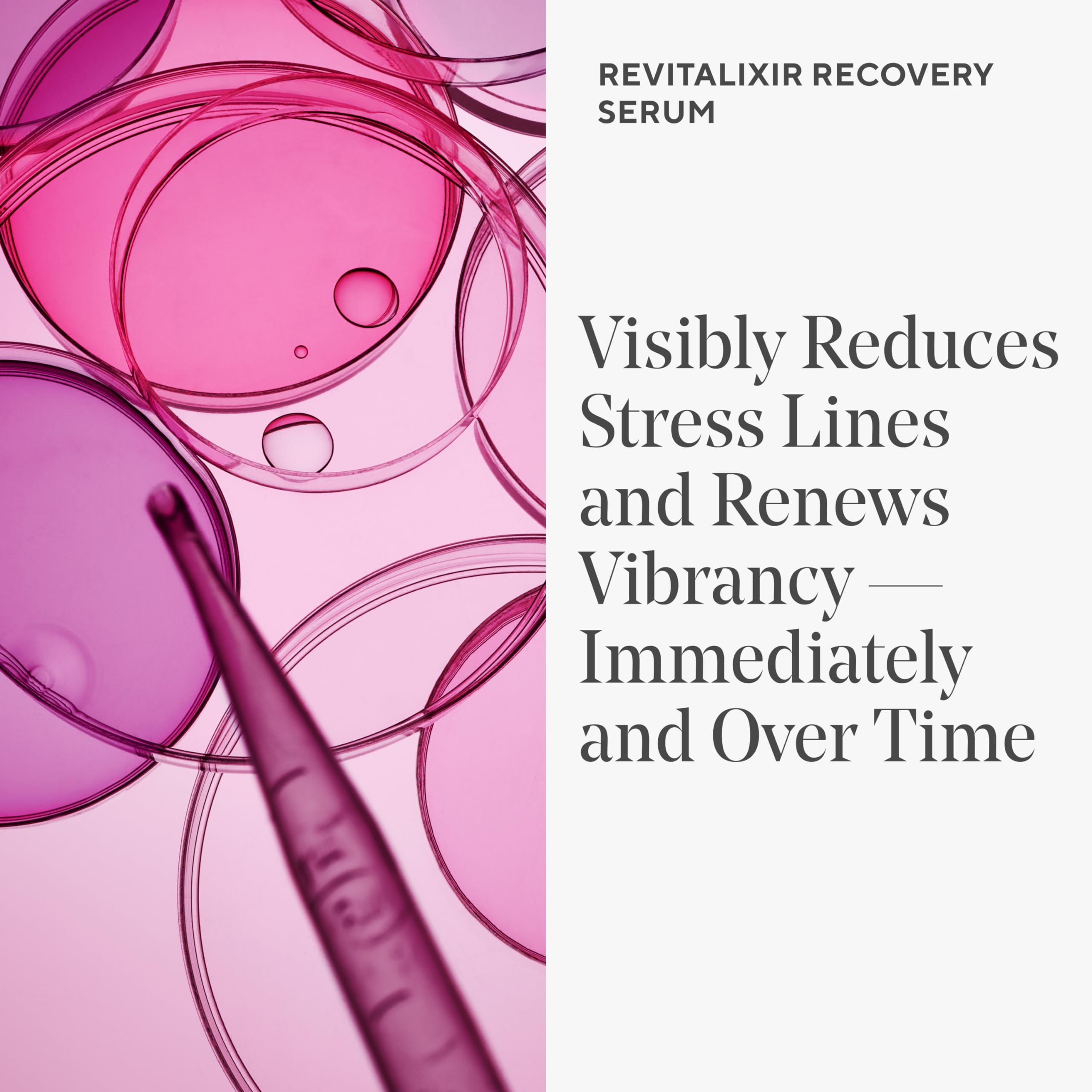 Aplicación suave alrededor de ojos con Murad Revitalixir Serum, reduce hinchazón