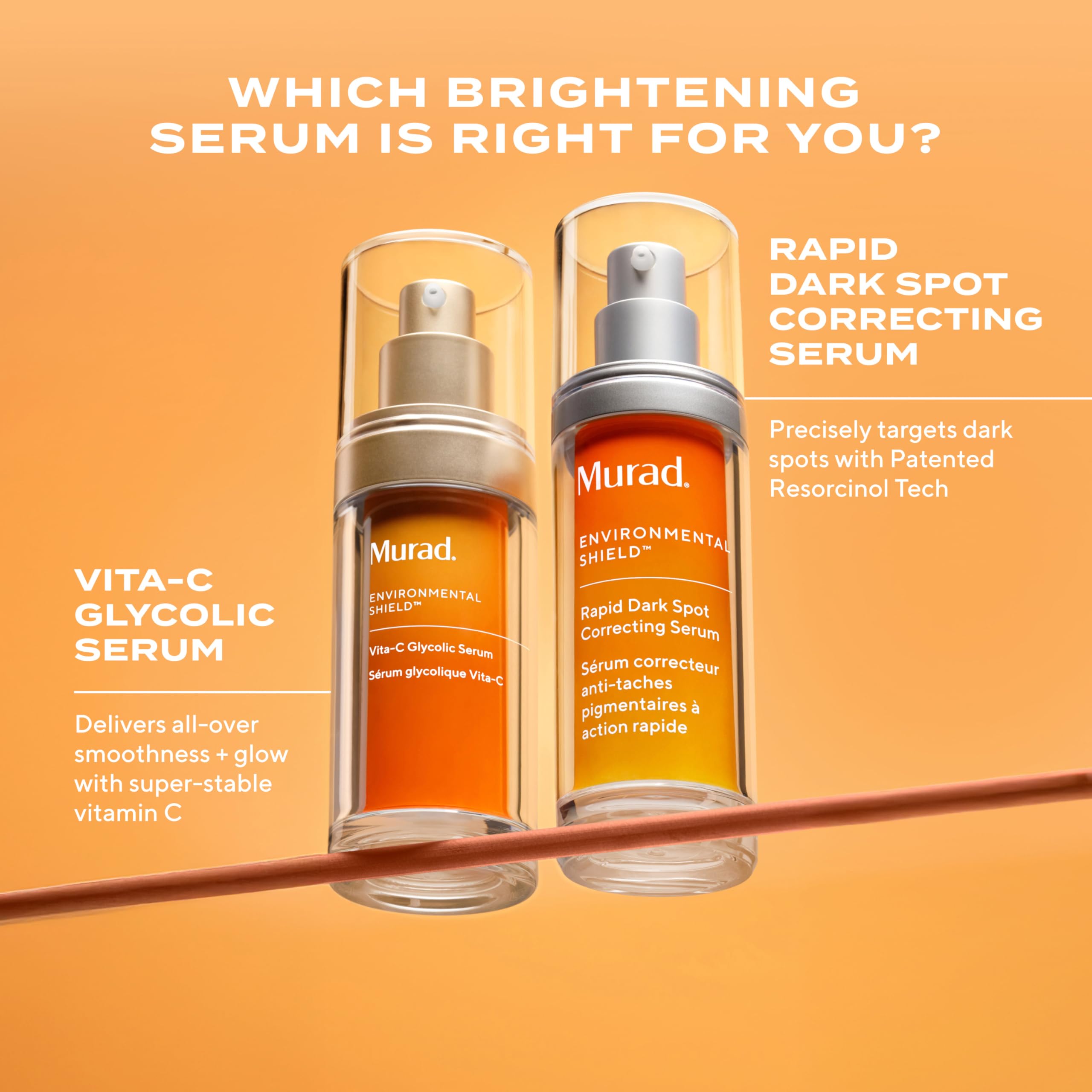 Ingrédient glycolique dans Murad Rapid Dark Spot Serum pour exfoliation légère.