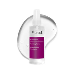 Tonique hydratant Murad, bouteille élégante prête à l’utilisation, hydratation ciblée.
