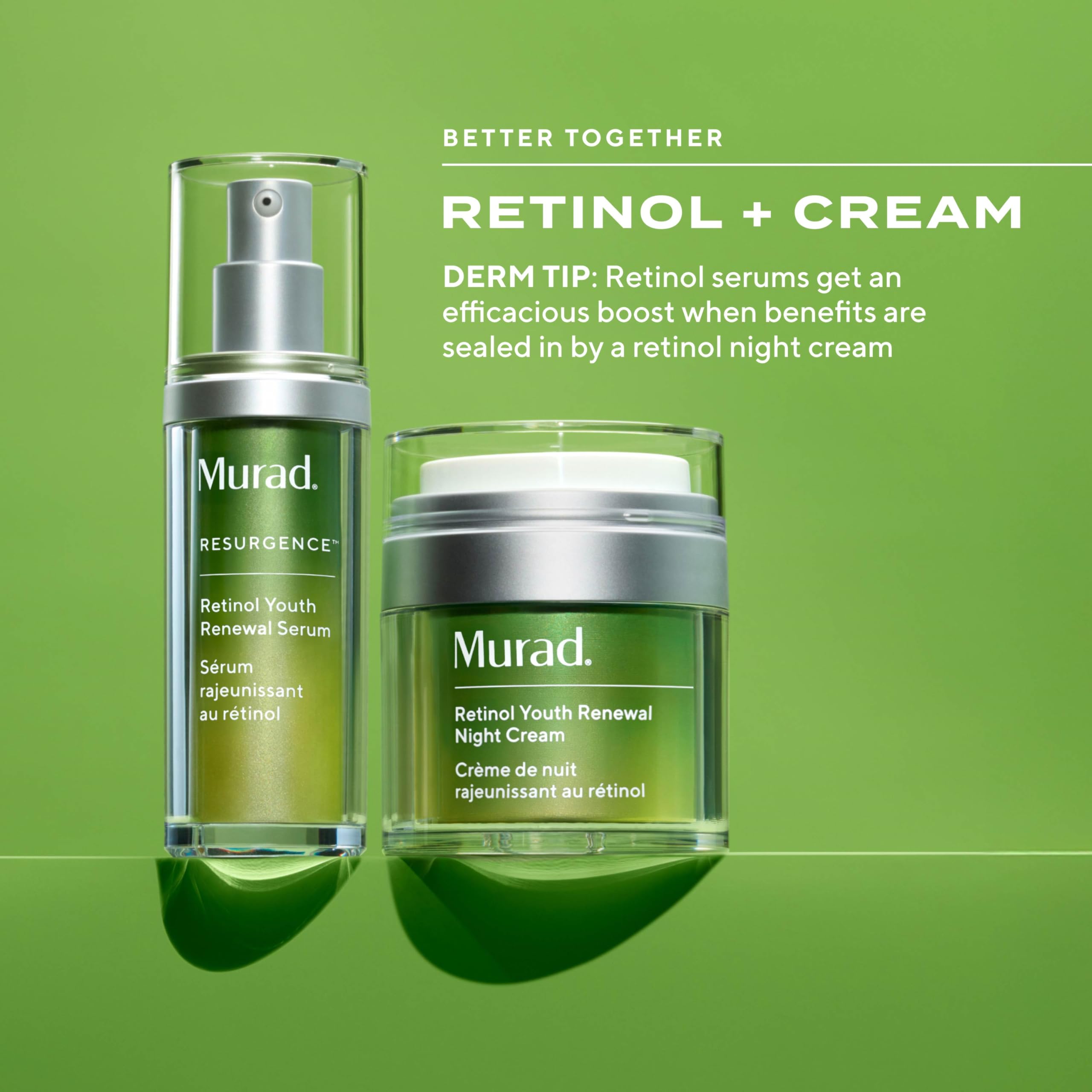 Murad combinación con suero facial Renovación, uso complementario.