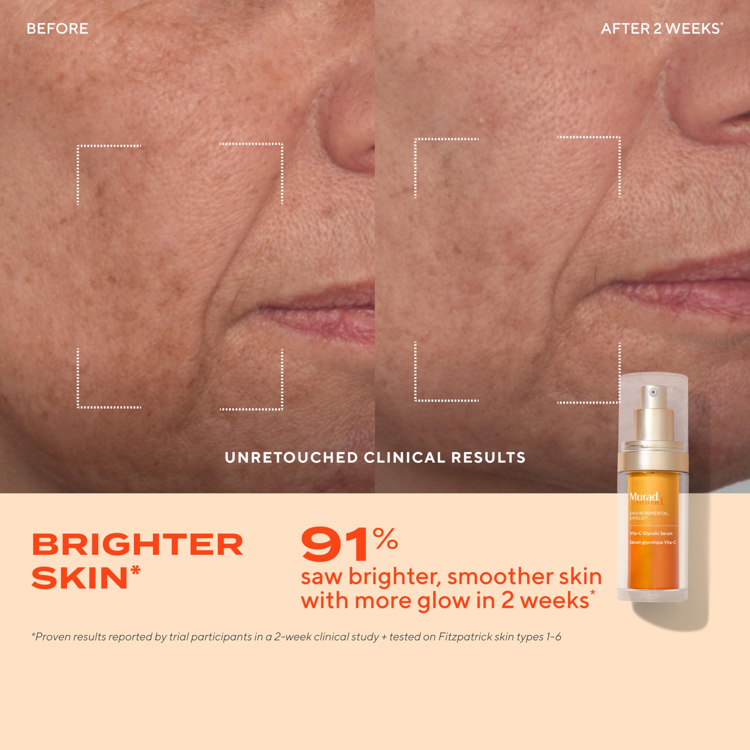 Fórmula sin parabenos de Murad Vita-C Glycolic Serum