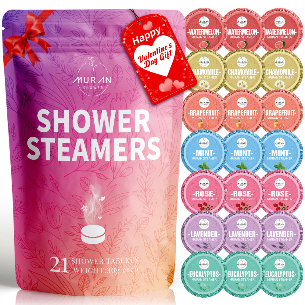 Muranshower bombas de ducha aromaterapia 21unidades: set completo para relajación en casa