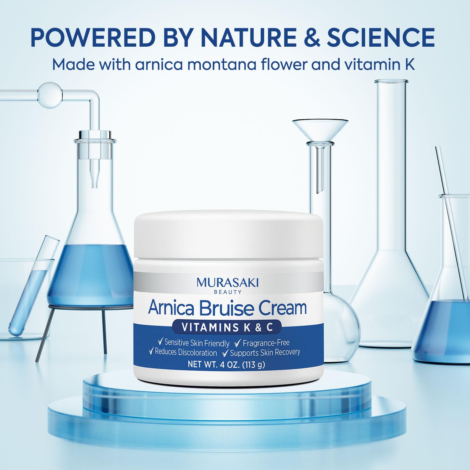 MURASAKI BEAUTY Crema arnica para manos, aplicación suave y alivio diario.