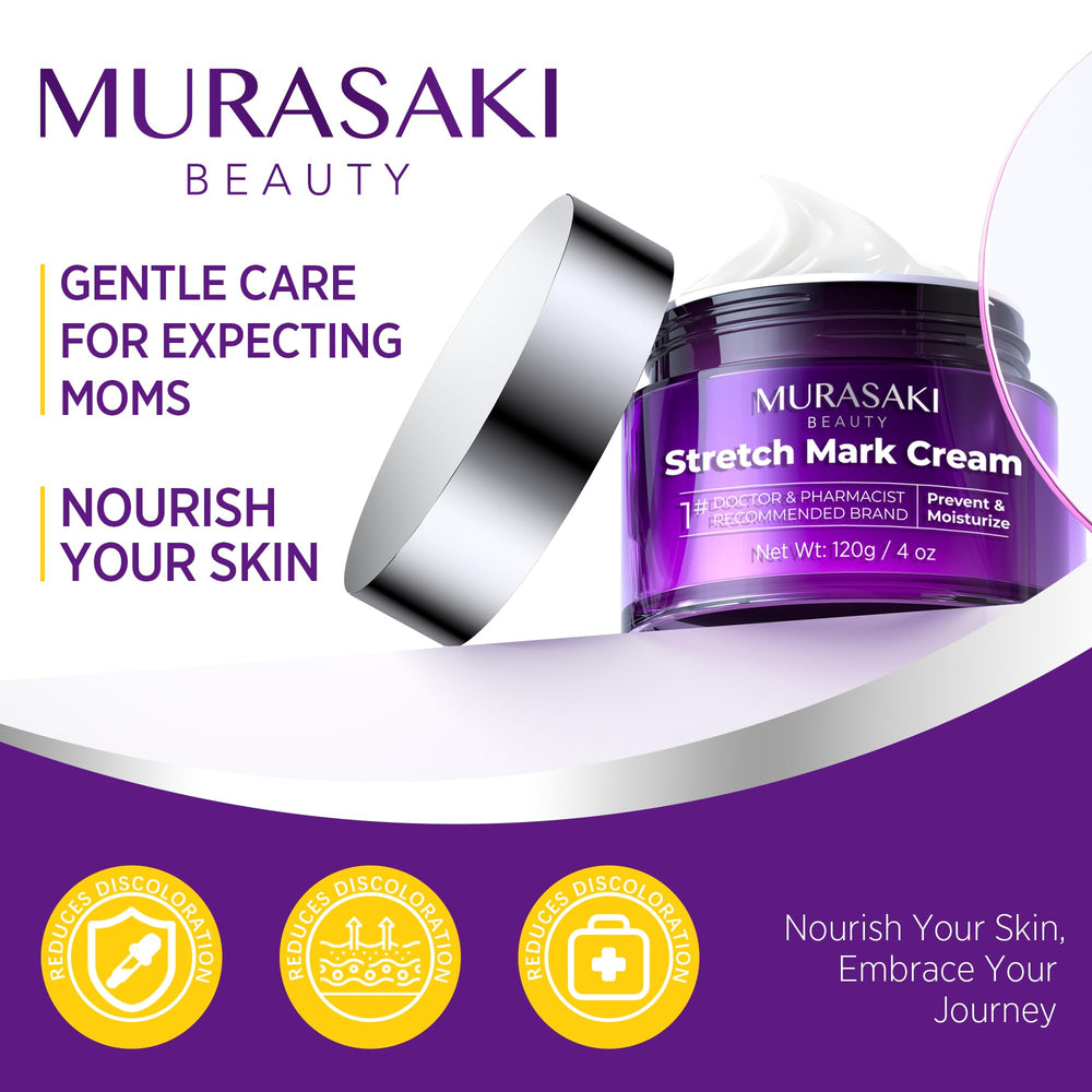 Ingredientes clave: ácido hialurónico y lavanda en crema de embarazo MURASAKI BEAUTY.