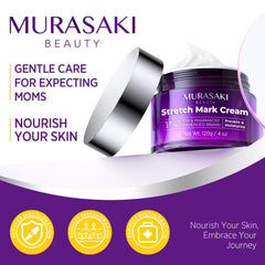 Ingredientes clave: ácido hialurónico y lavanda en crema de embarazo MURASAKI BEAUTY.