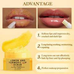 Bálsamo labial Murend con curcuma, nutrición para labios secos.