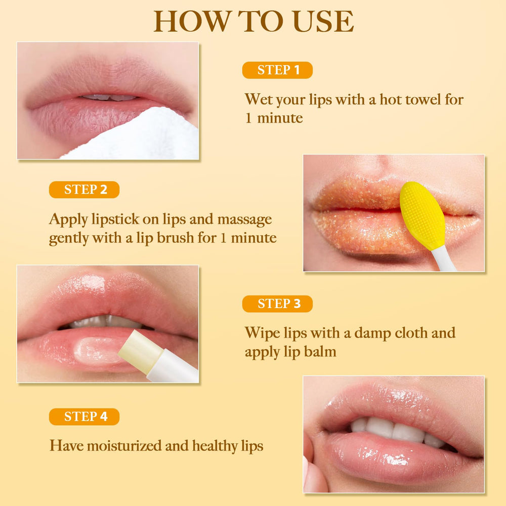 Textura suave Murend con curcuma y aloe para labios más suaves.
