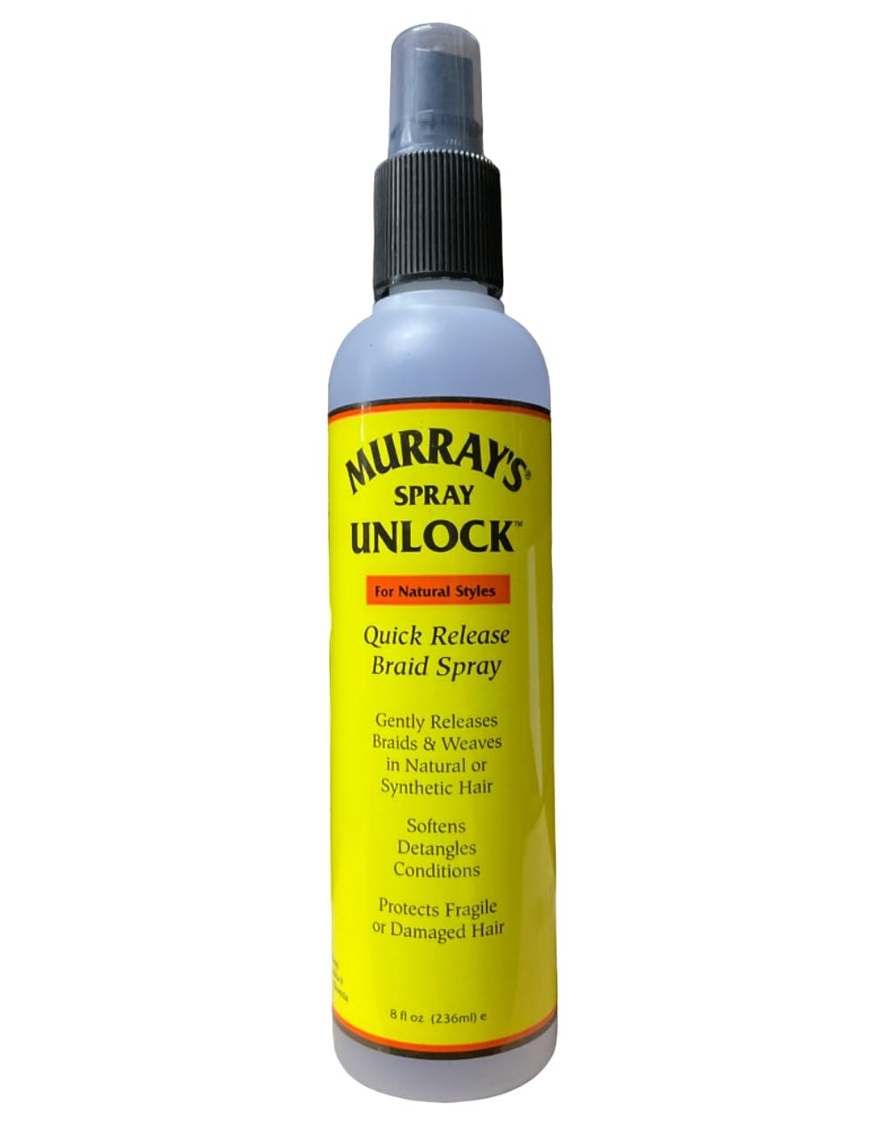 Murray's aerosol liberador para trenzas; aplicación suave para desenredar.