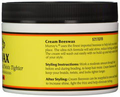 Murray's Crema de Cera de Abejas, aplicación con dedo, facilita definir mechones sin esfuerzo