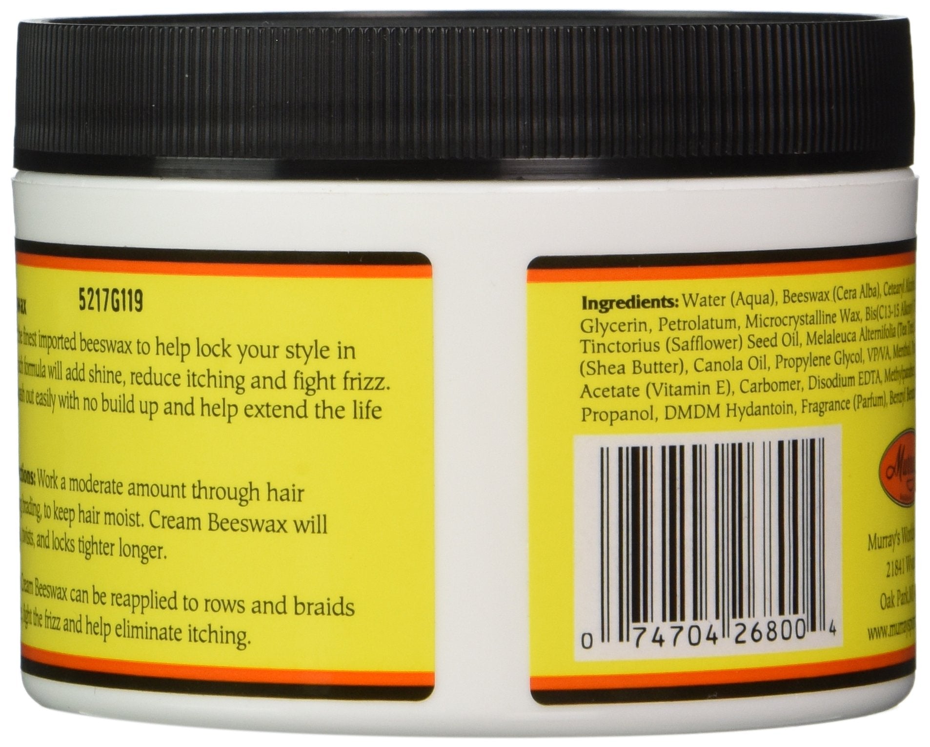 Murray's Crema de Cera de Abejas, acabado con brillo intenso para apariencia natural