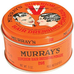 Murray's pomada de peinado, frasco de época, agarre fuerte para estilos retro.