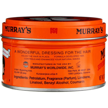 Murrays pomada, pelo grueso sostenido con fijación duradera sin esfuerzo