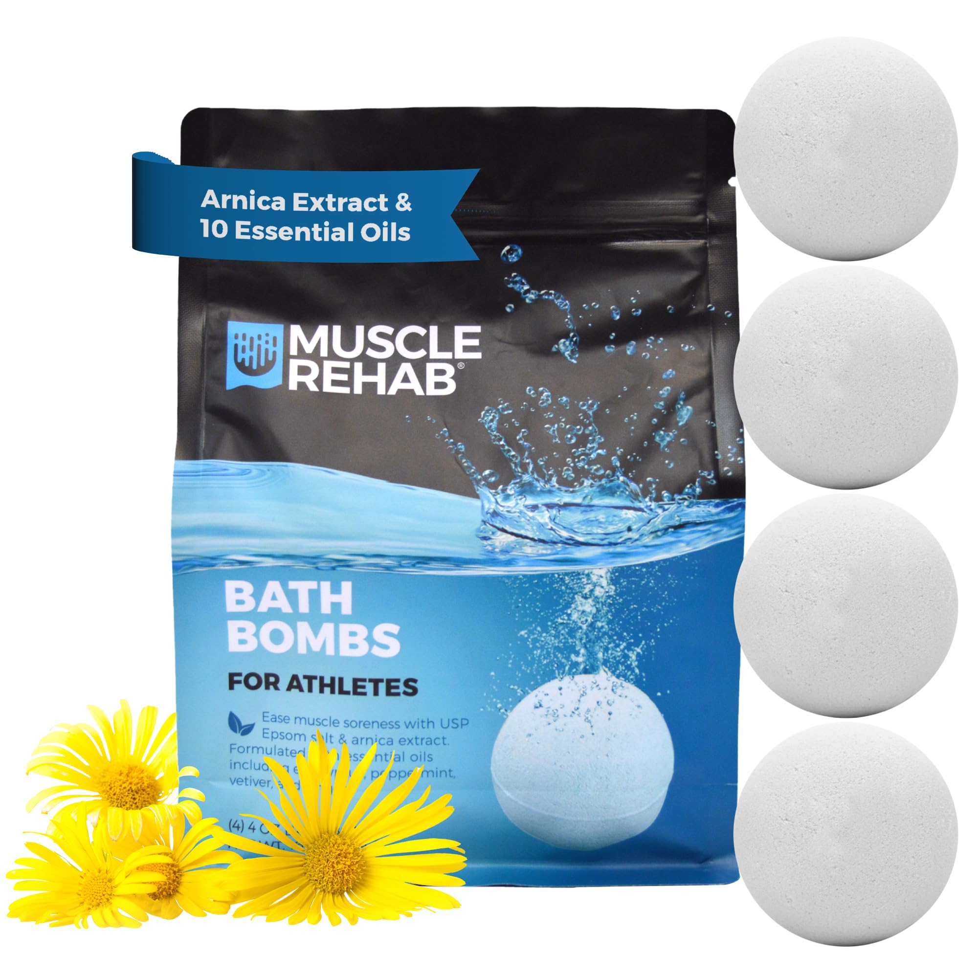 Muscle Rehab bomba de bano arnica para relajar musculatura tras entrenamiento