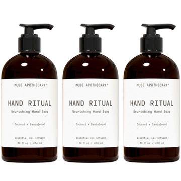 Muse Apothecary Hand Ritual, botella de 16 onzas, cuidado diario de manos.