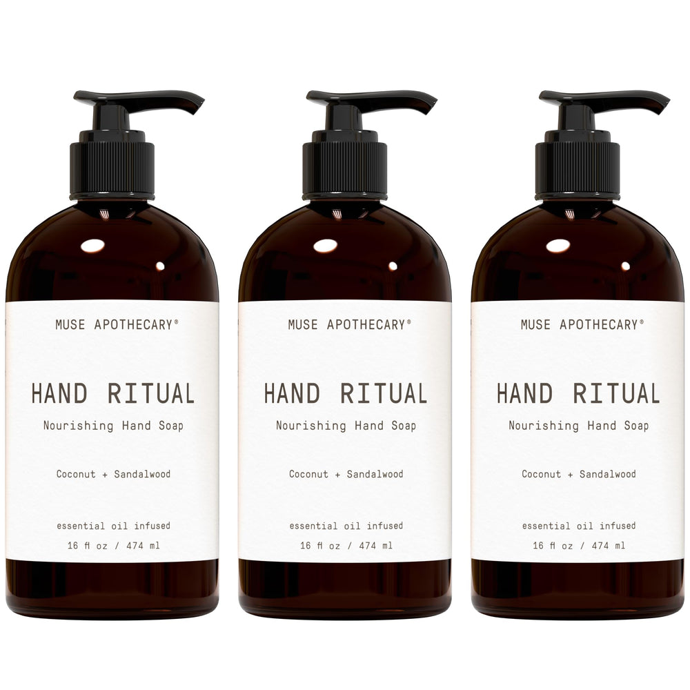 Muse Apothecary Hand Ritual, botella de 16 onzas, cuidado diario de manos.