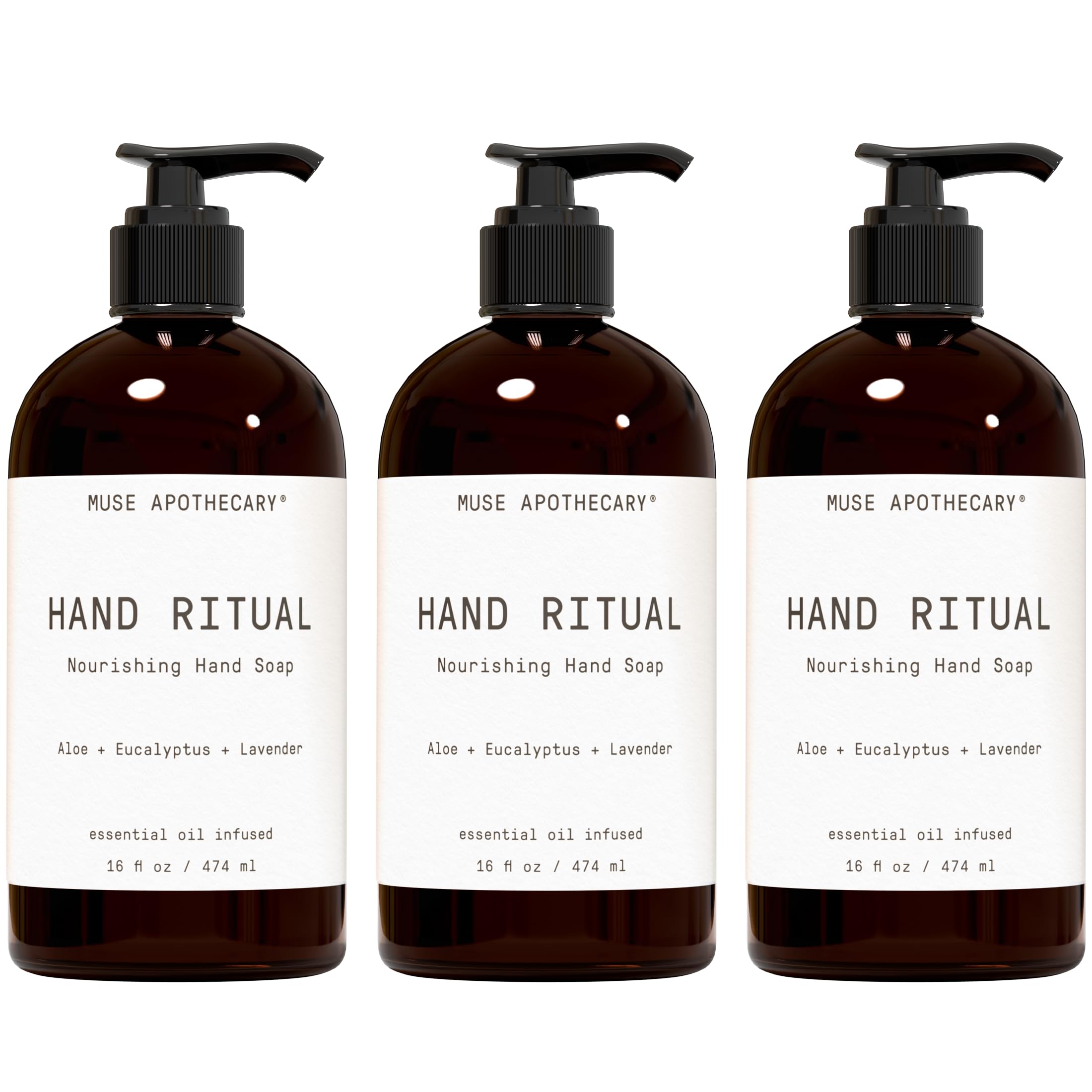 Muse Apothecary Hand Ritual: botella de 16 onzas para manos suaves gracias al aloe