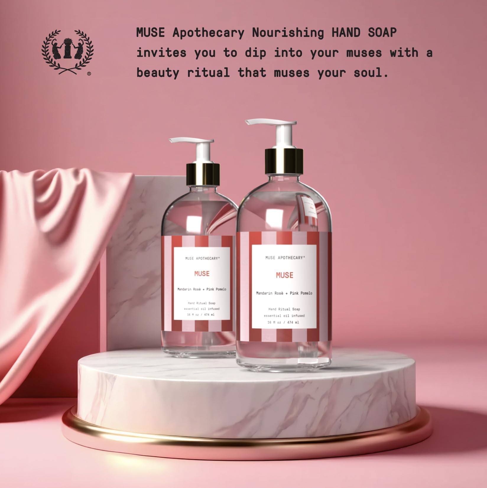 Muse Apothecary Hand Ritual: espuma cremosa que limpia y deja la piel suave.