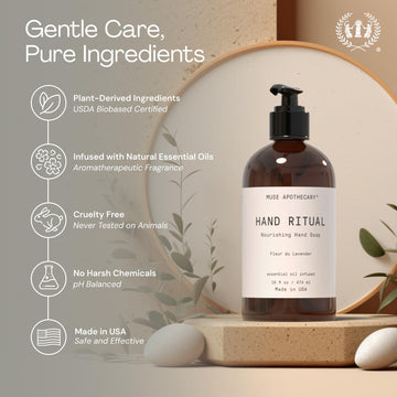 Pack Muse Apothecary Hand Ritual, tres unidades para baño, cocina u oficina.