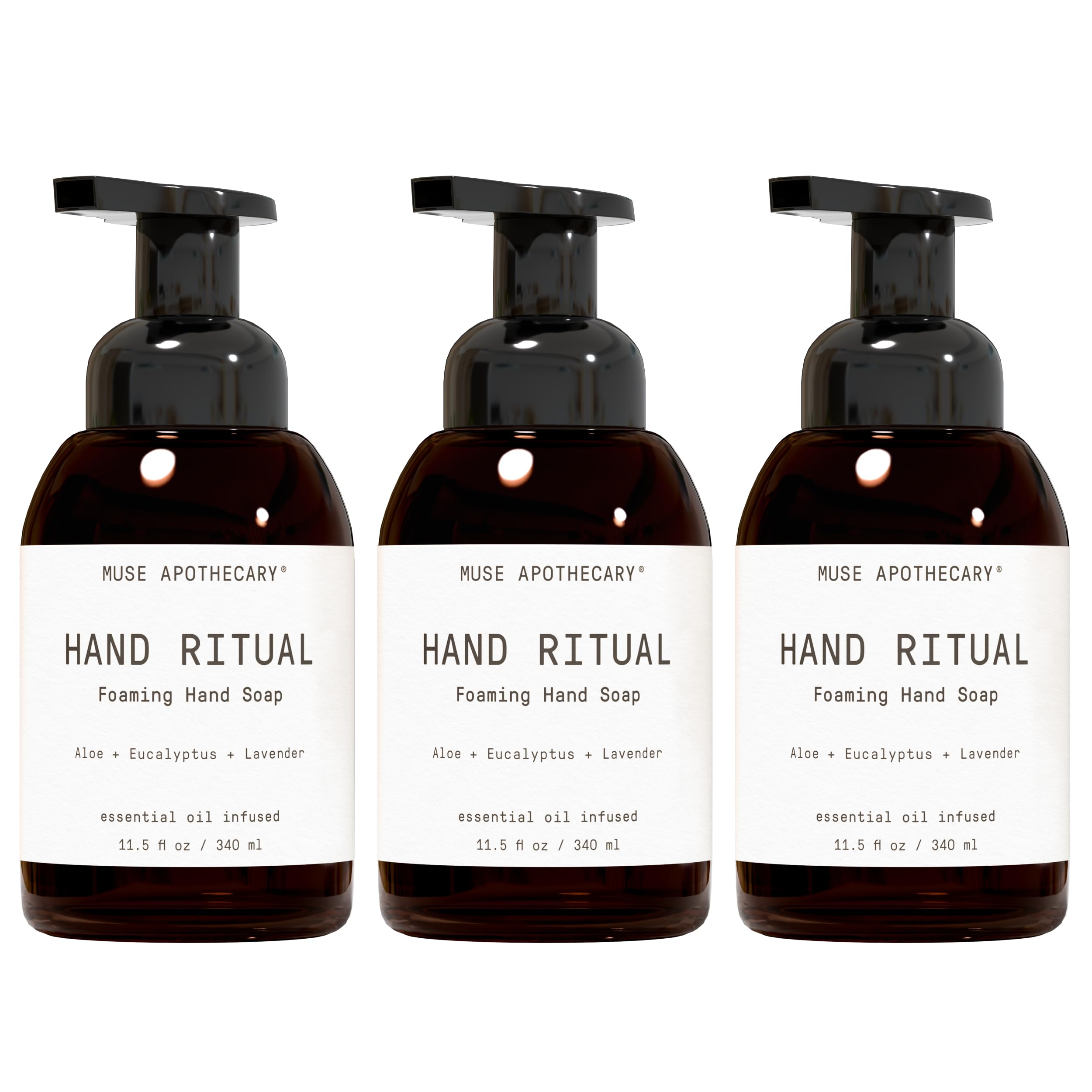 Muse Apothecary Ritual de manos: botella de jabón espumoso para un cuidado suave