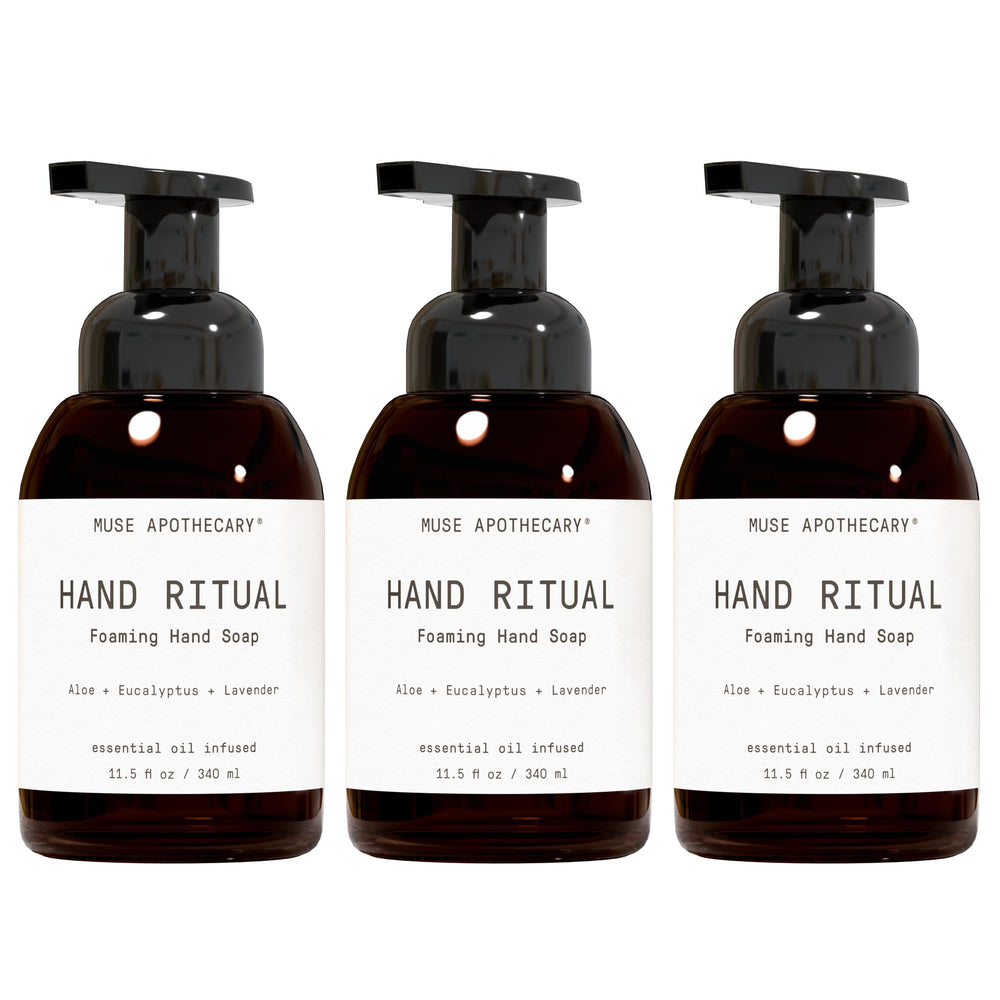 Muse Apothecary Ritual de manos: botella de jabón espumoso para un cuidado suave
