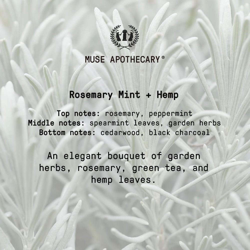 Romero y menta, cáñamo para una experiencia sensorial con Muse Apothecary