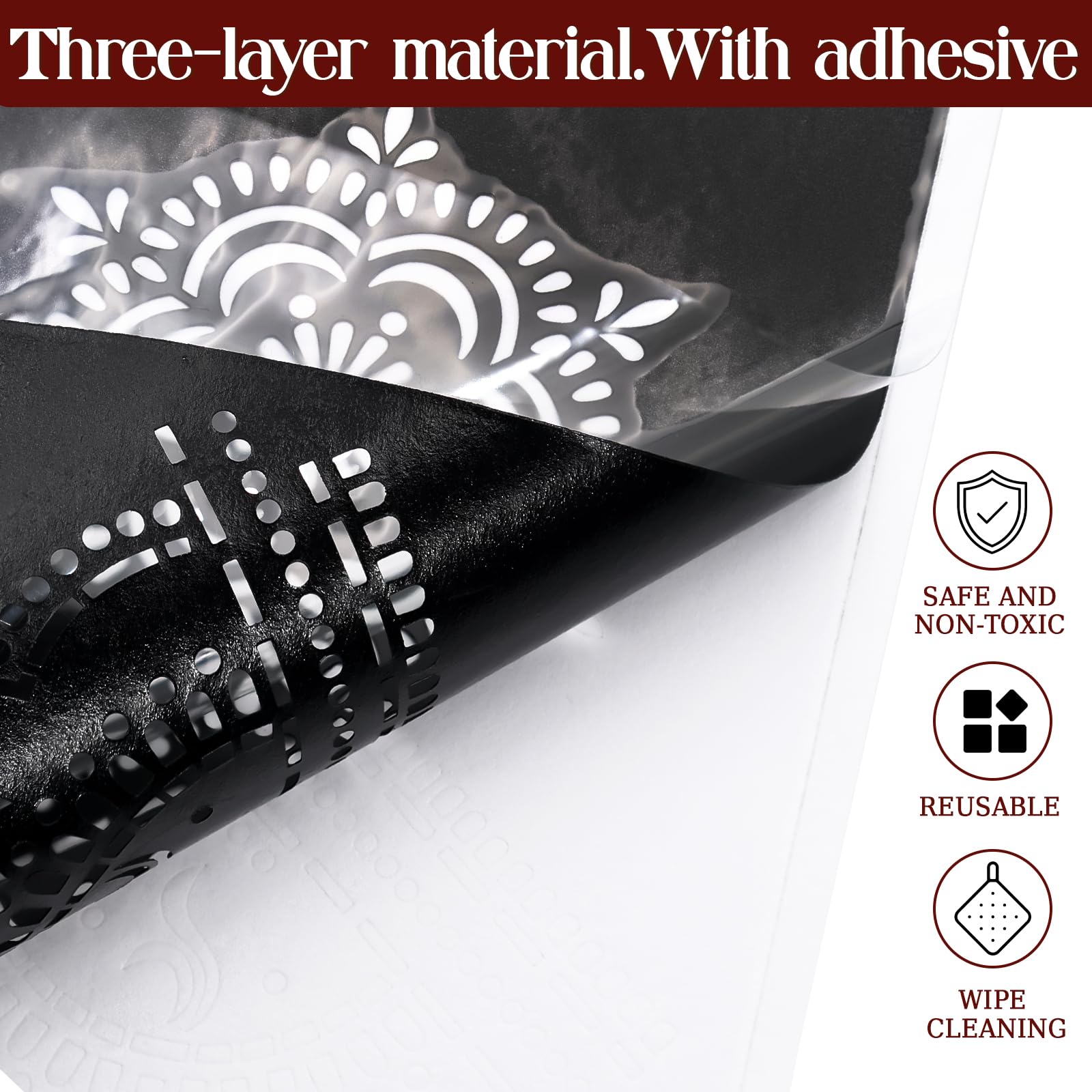 MuseLuxe Henna: plantilla para rostro, estilo rápido para maquillaje temporal.