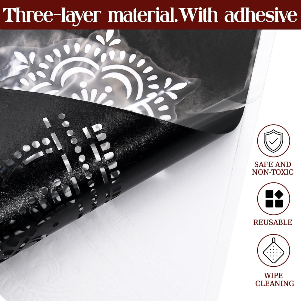 MuseLuxe Henna: plantilla para rostro, estilo rápido para maquillaje temporal.