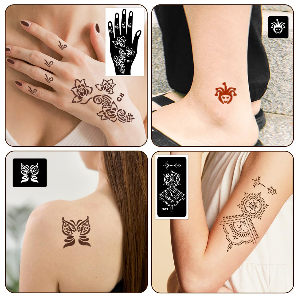 MuseLuxe Henna: plantilla de símbolos para color y expresión en piel.