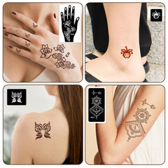 MuseLuxe Henna: plantilla de símbolos para color y expresión en piel.