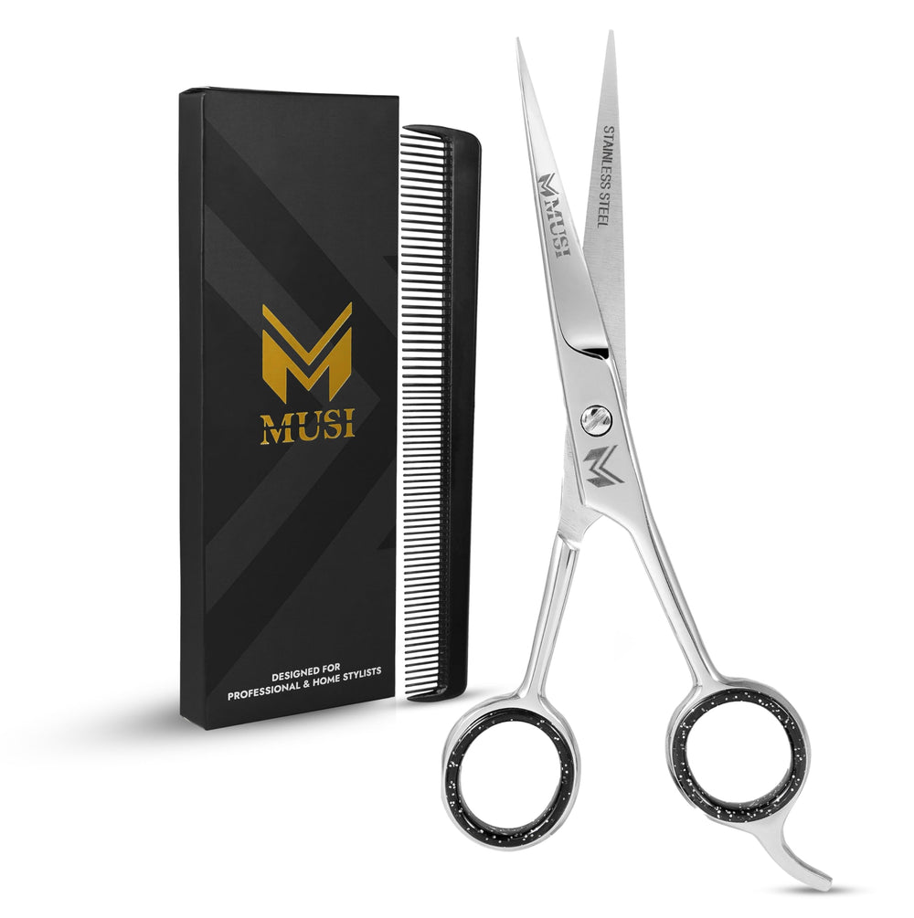 Tijeras MUSI con enfoque corte-pelo-6-5-pulgadas para acabado preciso