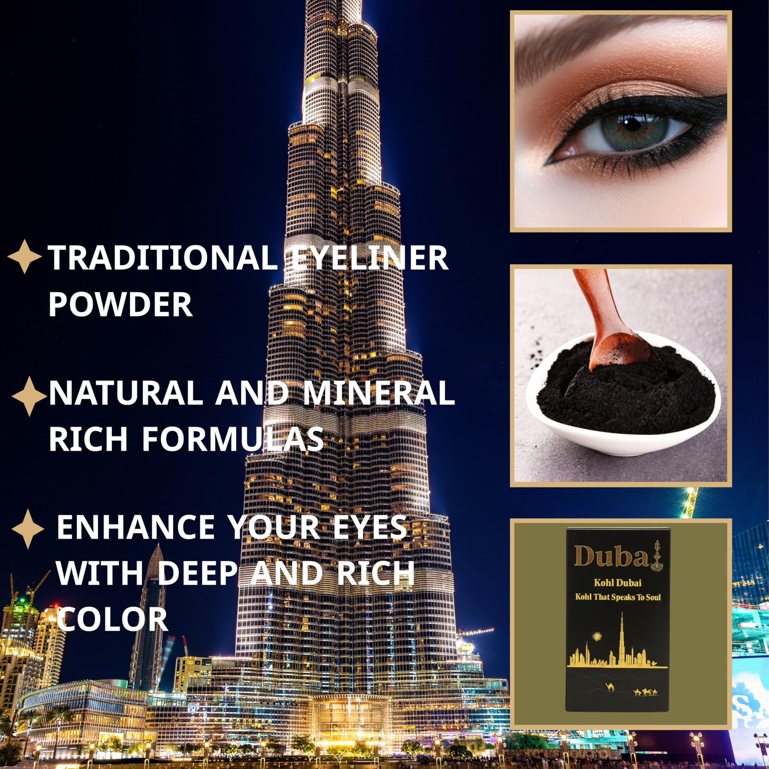 Musk AL tahara Dubai inspirado en Kohl tradicional: acabado puro