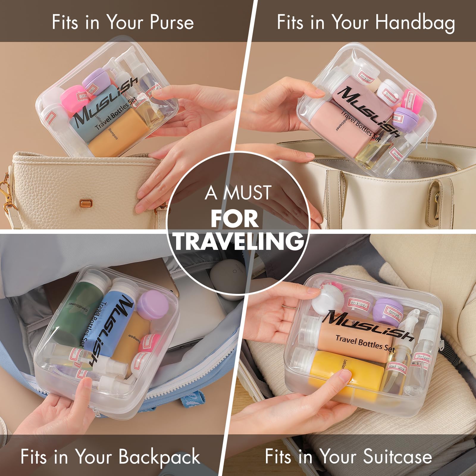Muslish bolsa de viaje incluida para llevar todo ordenado