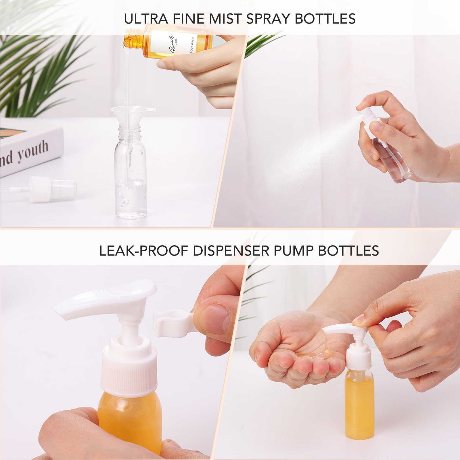 Muslish etiquetas para botellas facilita identificar contenido.