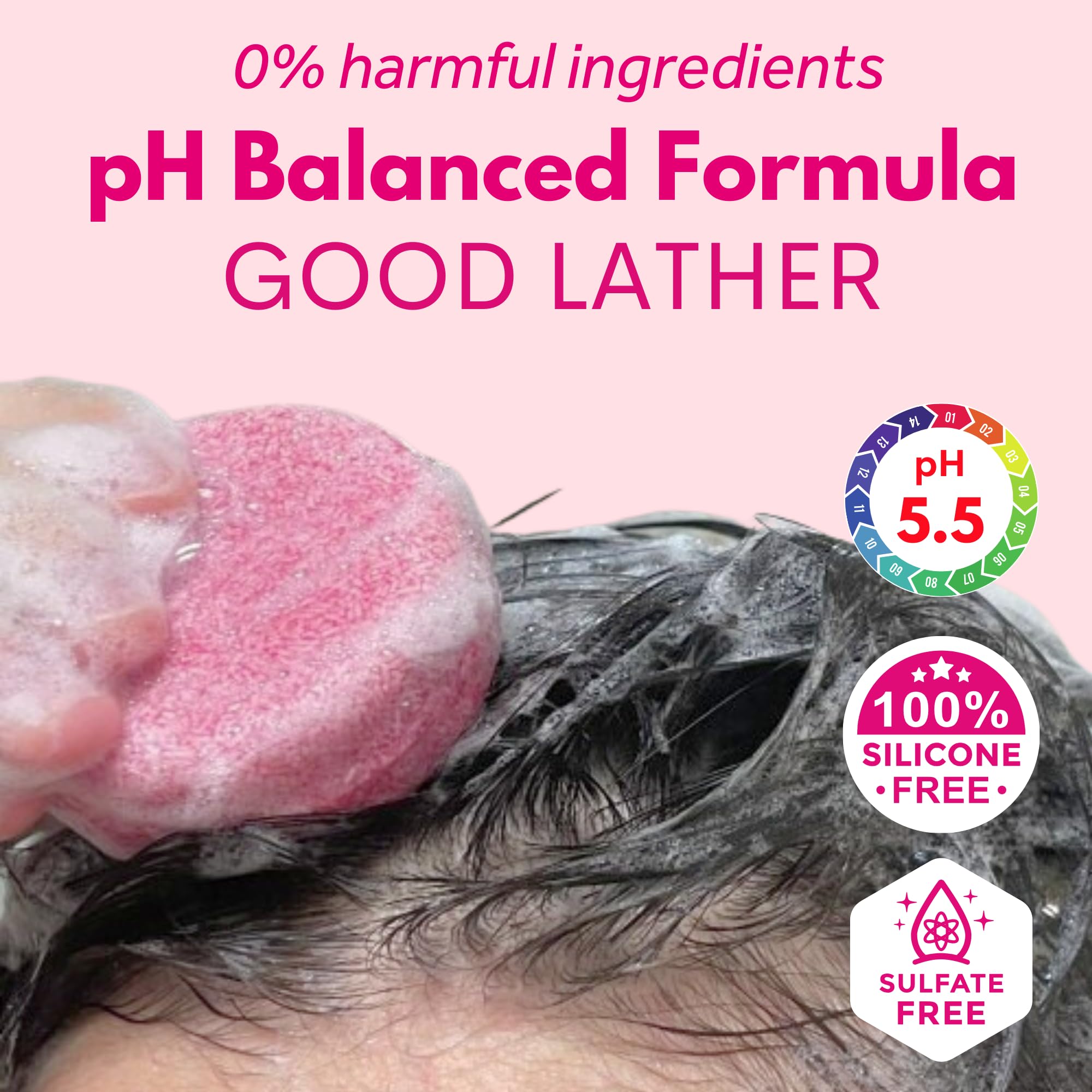 Muun barra pH equilibrado: equilibrio natural para cabello limpio y ligero.