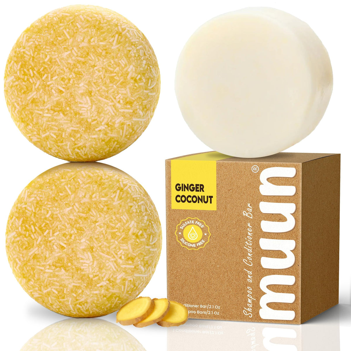 Muun Ginger Conjunto frontal muestra el set para viaje y cuidado diario.