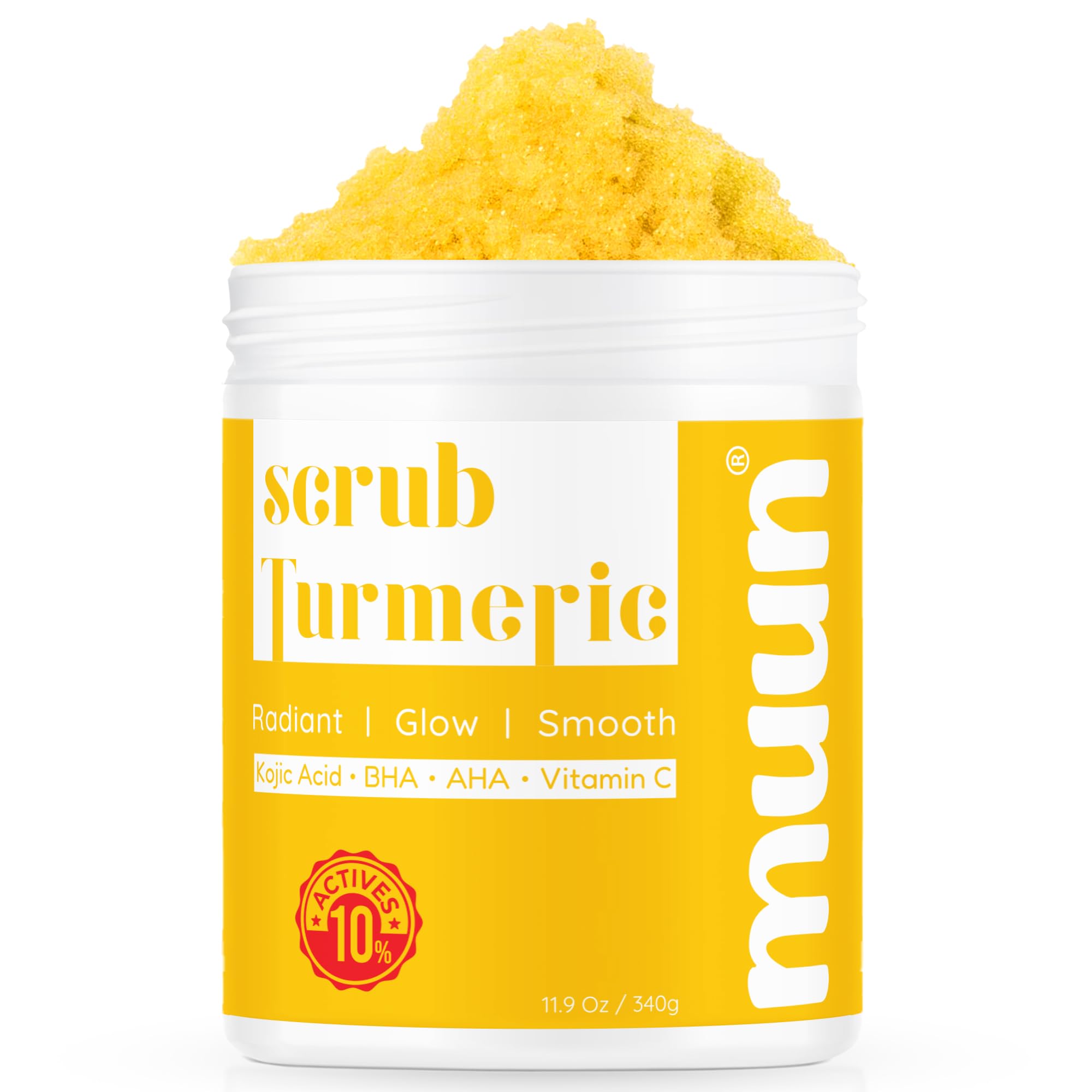 Muun Turmeric Scrub, envase ecológico y reciclable