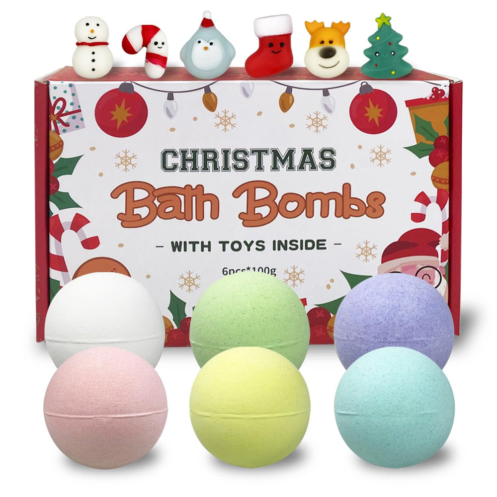 Muyiz bombas-bano-navidad-6-colores-fragrancias muestra una experiencia aromática