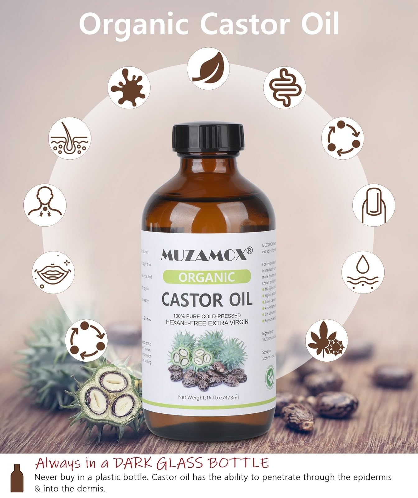 MUZAMOX aplicación en el cabello para un cabello más sano
