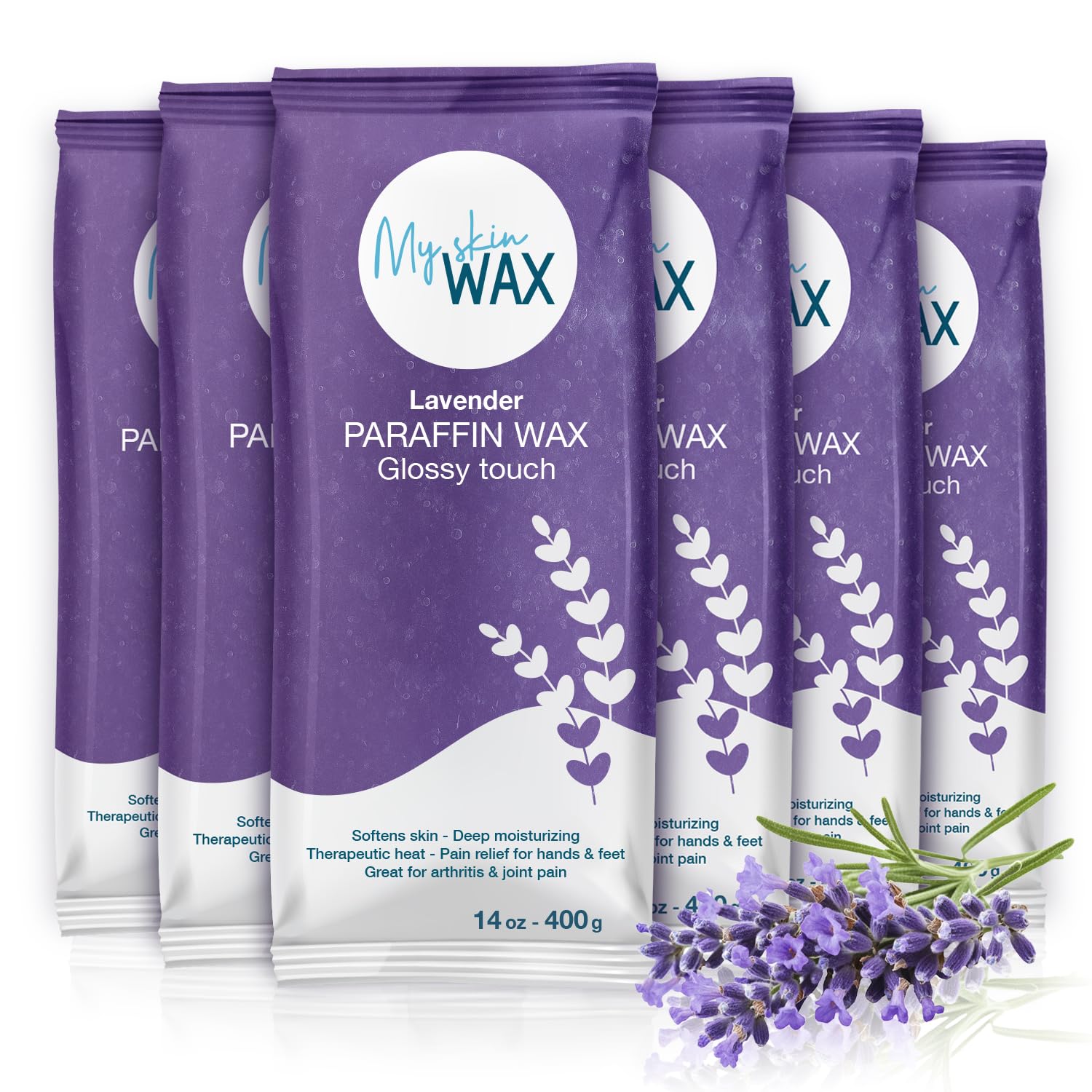 My Skin WAX: bloques de parafina lavanda para manos y pies, hidratación suave