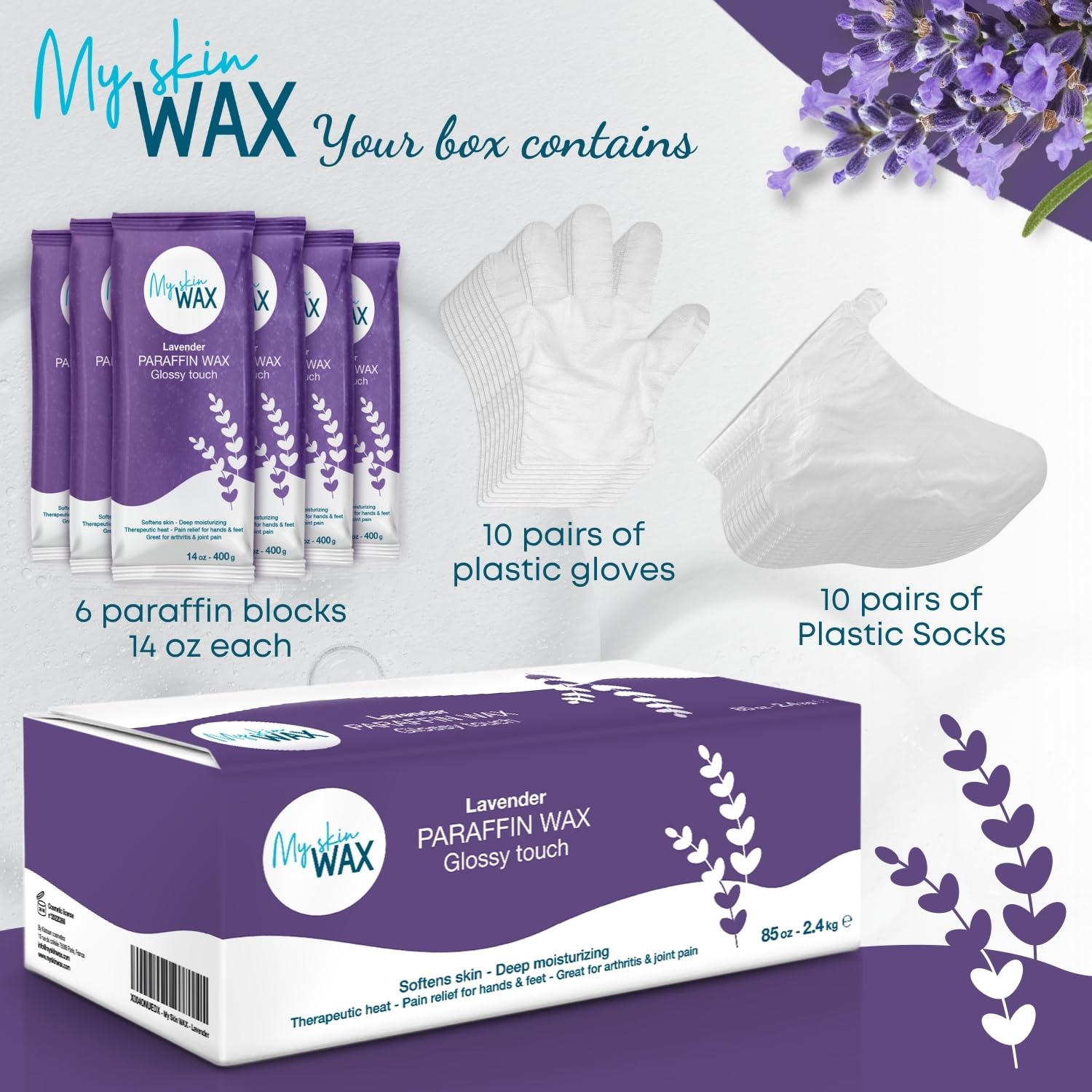 My Skin WAX: guantes desechables para manos, uso limpio durante la parafina