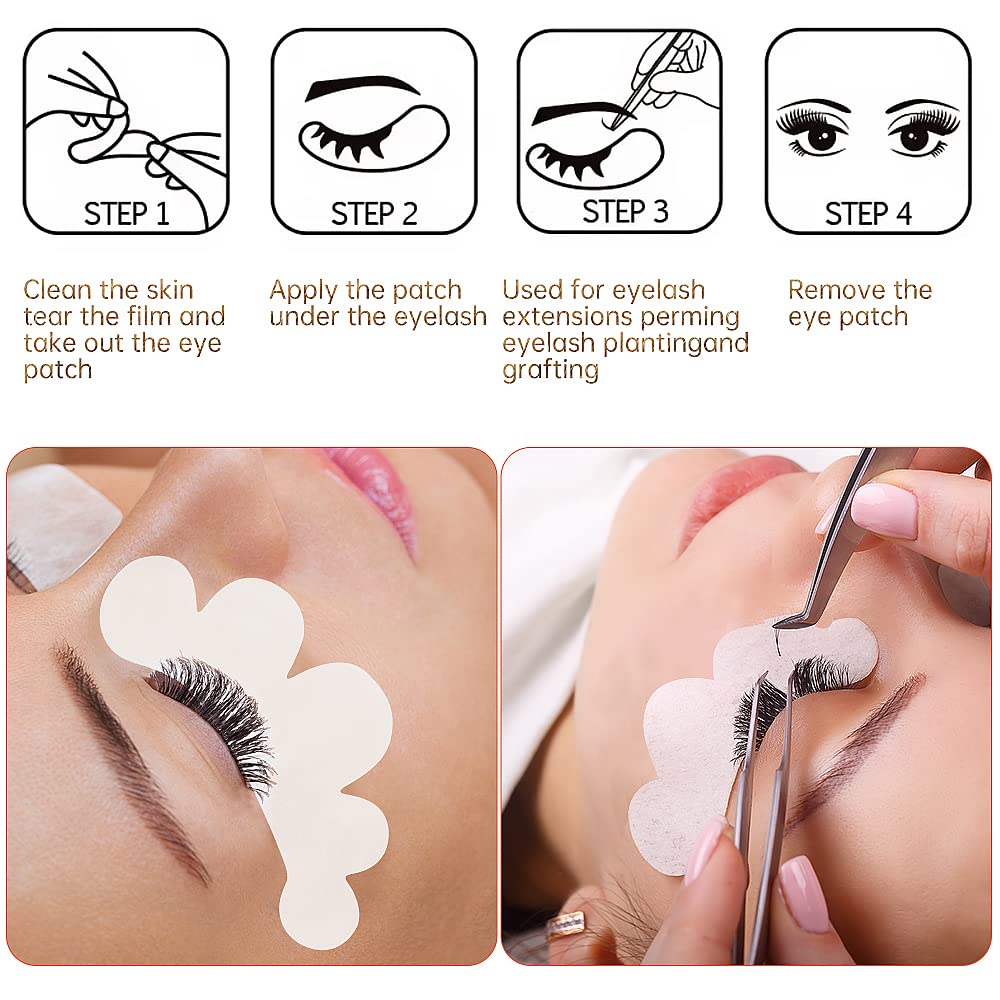 Parche de ojos con curva profunda de myaokue-up ofrece ajuste cómodo