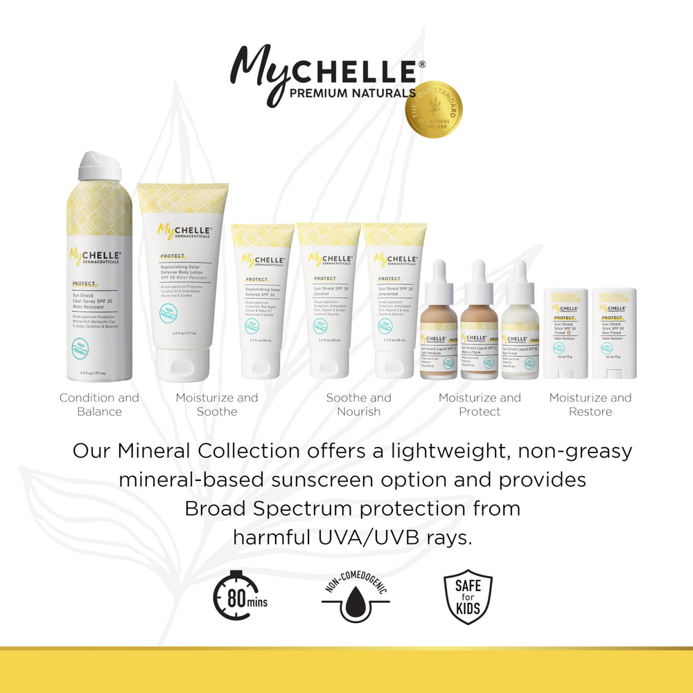Cuidado diario de rostro y cuerpo con Sun Shield Clear Spray.