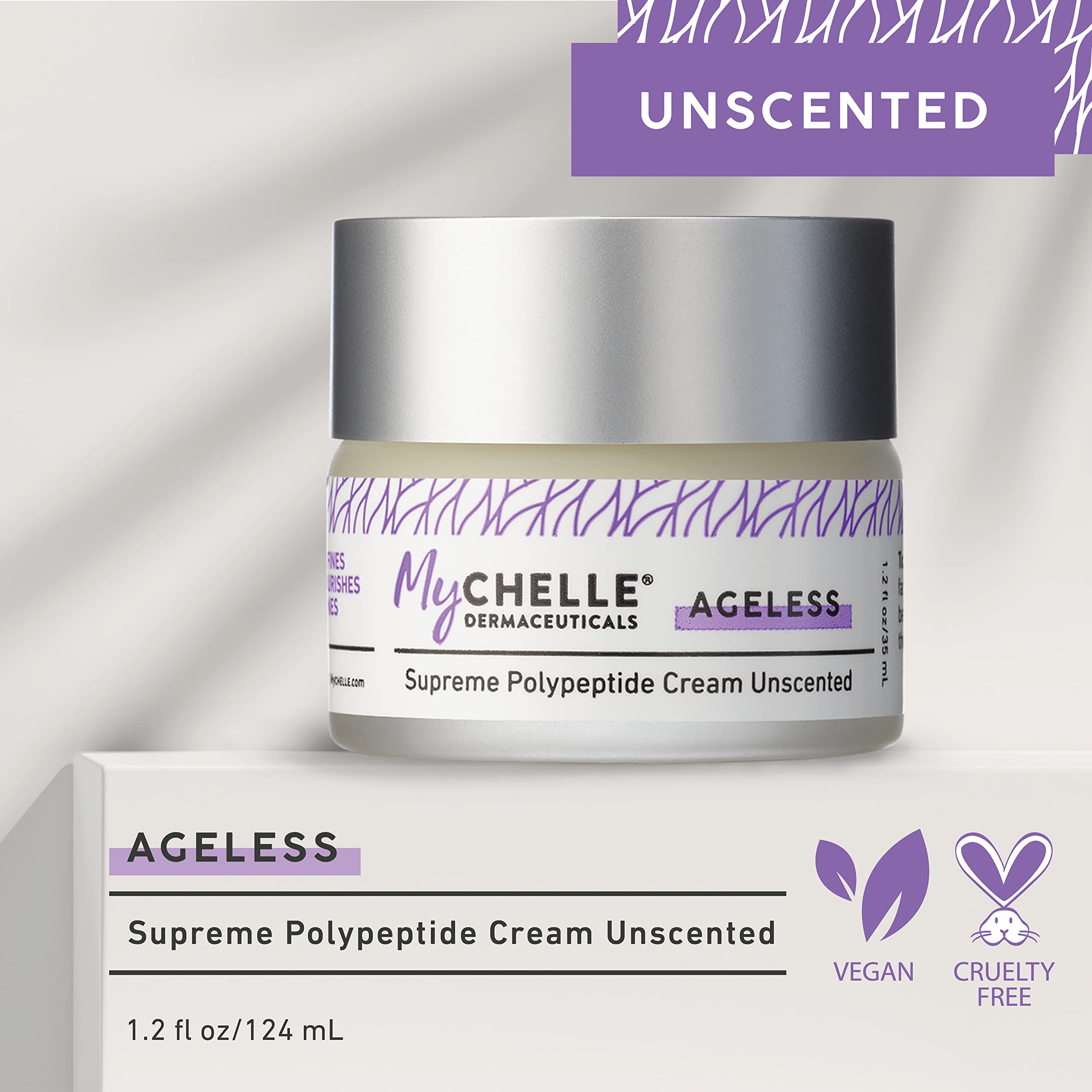 Textura seda de la crema MyCHELLE Polipeptídica para absorción rápida